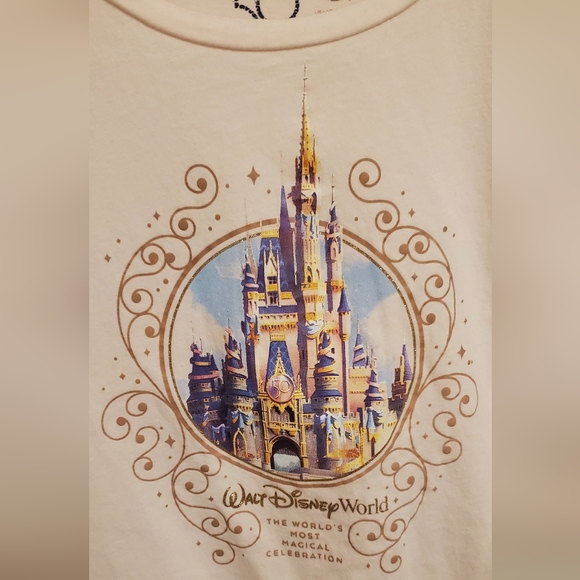 Disney Light Pink Castle Short Sleeve Tee - Picture 3 of 6